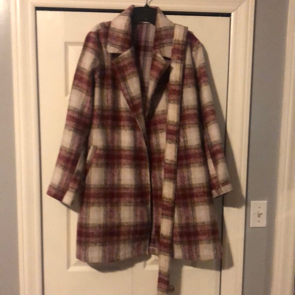 Potter's Pot Jackets & Coats Plaid Flannel Coat Size L Like New